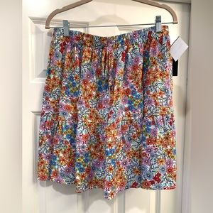 Floral Spring/Summer Skirt, Size Large